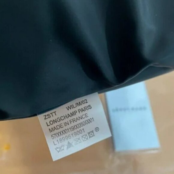 NWT Longchamp Le Pliage Original Large Shoulder Nylon Bag Tote Black - Picture 5 of 5